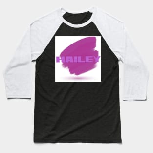 Fall Purple Hailey Design Baseball T-Shirt